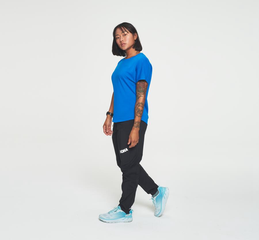 Buy Hoka One One Tee Ireland - Hoka Lifestyle Womens - Blue